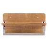 Alfi Brand 12" Small Wooden Shelf W/ Chrome Towel Bar Bathroom Accessory AB5510